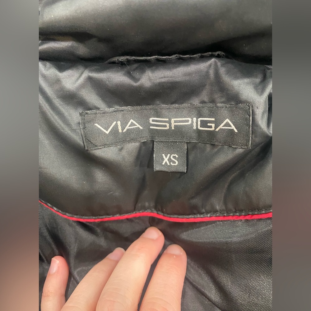Via Spiga‎ black puffer jacket XS - Picture 7 of 8